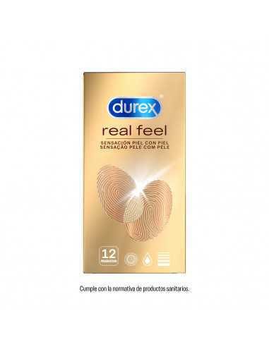 DUREX REAL FEEL PRESERVATIVO SIN LATEX 12 U