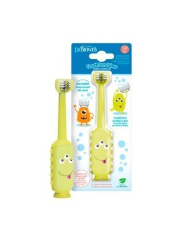 CEPILLO DENTAL INFANTIL DR BROWN´S MONSTRUO VERDE 1-4 AÑOS